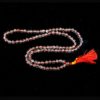 Crystal Quartz Japmala Necklace with Pink String