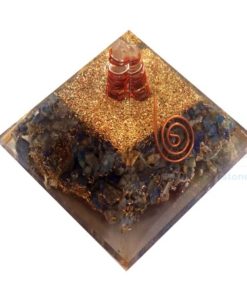 Lapis Lazuli Orgone Pyramid with Crystal Quartz Point