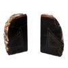 Natural Shape Black Dyed Agate Bookend