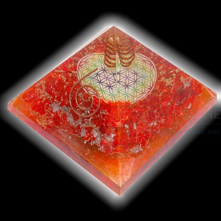 Orange Orgone Chakra Symbol Pyramids Wholesale Orange Orgone Chakra Symbol Pyramids Wholesale
