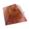 Rose Quartz Choko Usai Reiki Orgone Pyramid