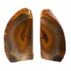 Yellow Dyed Natural Shape Agate Bookends