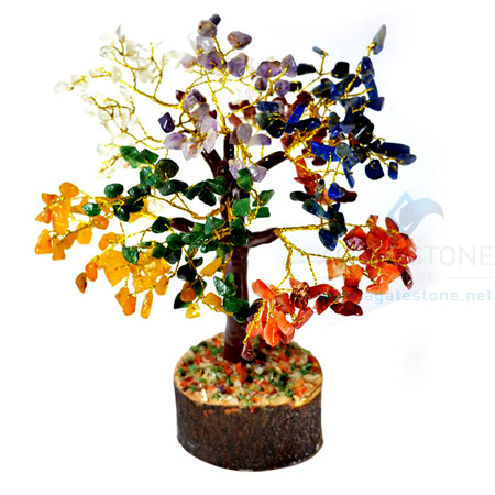 7 Chakra Gemstone Chips Tree 7 Chakra Gemstone Chips Tree