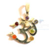 7 Chakra Om Metal Pendant