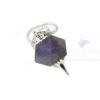 Amethyst Octagonal Faceted Pendulum