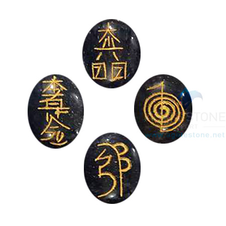Black Tourmaline Reiki Oval Set Black Tourmaline Reiki Oval Set