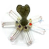 Clear Crystal Quartz Energy Generator with Labrodorite Healing Angels