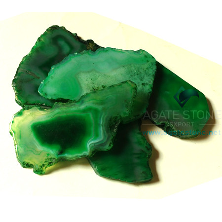 Green Onyx Polished Agate Slices Green Onyx Polished Agate Slices