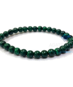 Malachite Beaded Elastic Bracelet