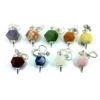 Mix Gemstone Octagonal Faceted Pendulum