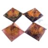 Orgone Rose Amethyst Lapis Lazuli and Green Jade Usai Choko Reiki Orgonite Pyramid