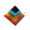 Seven Chakra Bonded Small Healing Pyramid
