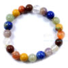 Seven Chakra Elastic Beaded Bracelet
