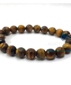 Tiger Eye Faceted Beaded Bracelet