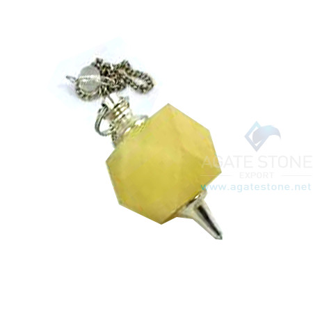 Yellow Aventurine Octagonal Faceted Pendulum Yellow Aventurine Octagonal Faceted Pendulum