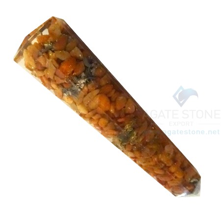 Yellow Jasper Healing Orgone Obelisk Massager Yellow Jasper Healing Orgone Obelisk Massager