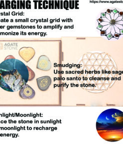 Chakra Crystal Disc Set with Wooden Engraved Box 2