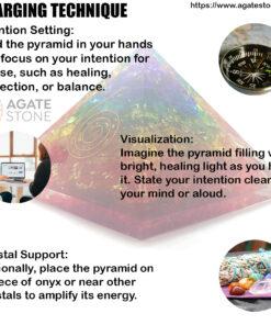 7 Chakra Orgonite Onyx Pyramid 2