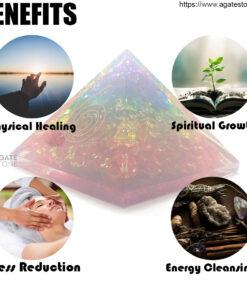 7 Chakra Orgonite Onyx Pyramid 3