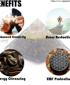 Amethyst Orgonite Pyramid 3