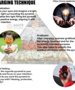 Angelite Red Jasper Amazonite Orgonite Pyramid 2