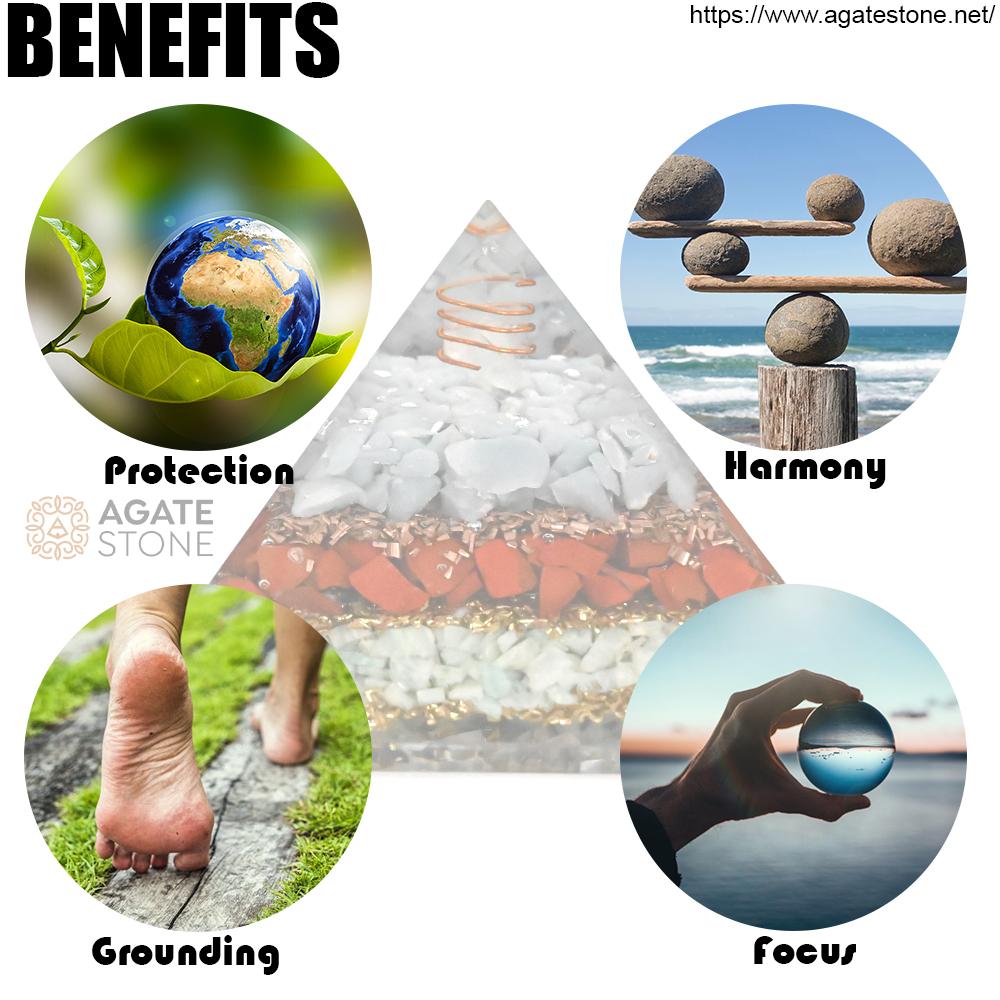 Angelite Red Jasper Amazonite Orgonite Pyramid 3 Angelite Red Jasper Amazonite Orgonite Pyramid 3