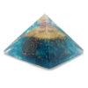 Aqua Blue Onyx Orgonite Pyramid