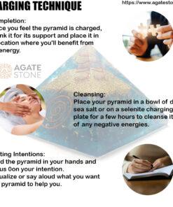 Aqua Blue Onyx Orgonite Pyramid 2