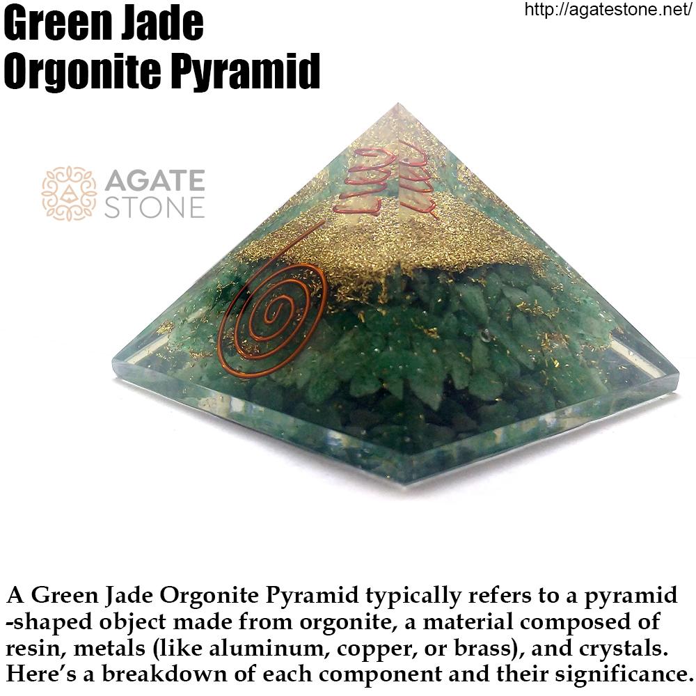 Green Jade Orgonite Pyramid 1 Green Jade Orgonite Pyramid 1
