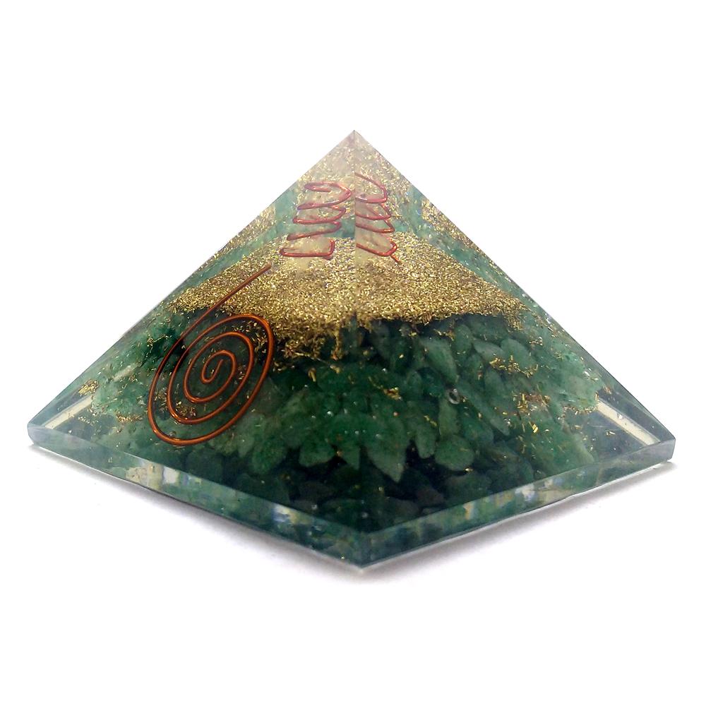 Green Jade Orgonite Pyramid Green Jade Orgonite Pyramid