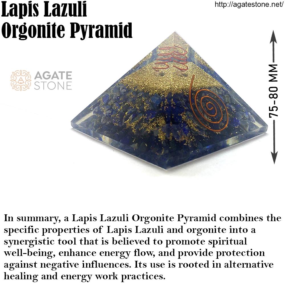 Lapis Lazuli Orgonite Pyramid 4 Lapis Lazuli Orgonite Pyramid 4