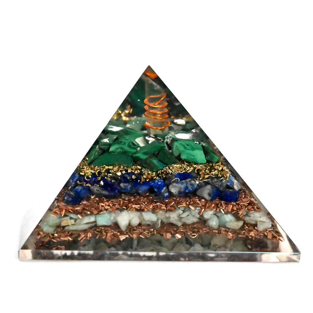 Malachite Lapis Amazonite Orgonite Pyramid Malachite Lapis Amazonite Orgonite Pyramid