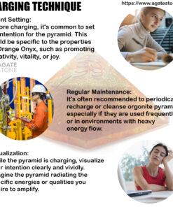 Orange Onyx Orgonite Pyramid 2