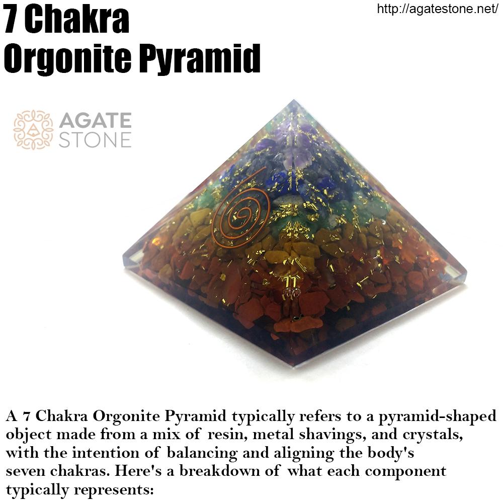 Orgonite 7 Chakra Pyramid 1 Orgonite 7 Chakra Pyramid 1