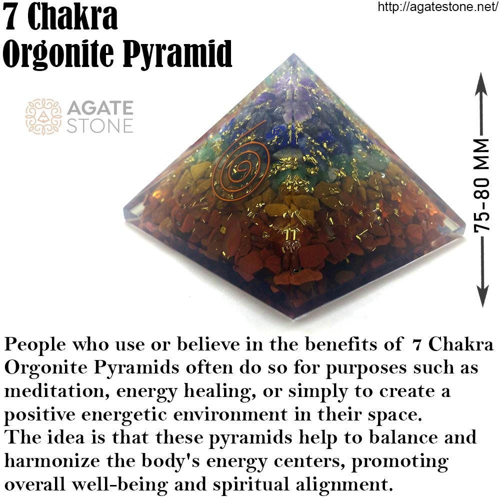 Orgonite 7 Chakra Pyramid 4 Orgonite 7 Chakra Pyramid 4