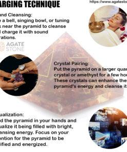 Orgonite Elements Engraved Pyramid 2