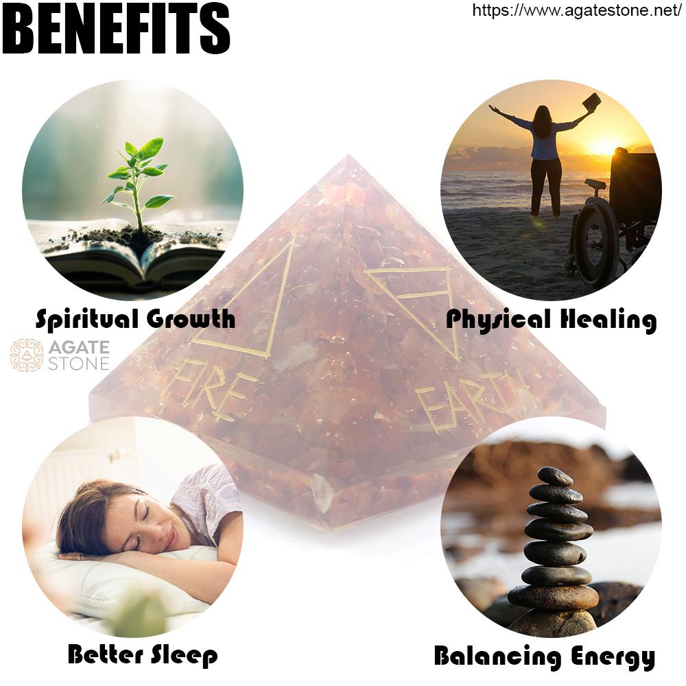 Orgonite Elements Engraved Pyramid 3 Orgonite Elements Engraved Pyramid 3