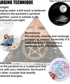 Star of David Orgonite Black Tourmaline Pyramid 2