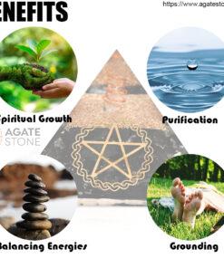 Star of David Orgonite Black Tourmaline Pyramid 3