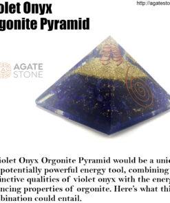 Violet Onyx Orgonite Pyramid 1