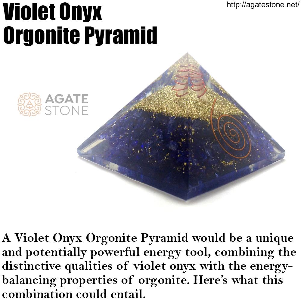 Violet Onyx Orgonite Pyramid 1 Violet Onyx Orgonite Pyramid 1