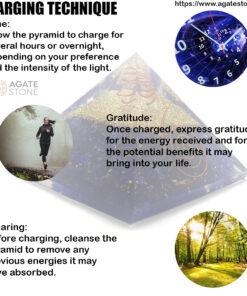 Violet Onyx Orgonite Pyramid 2