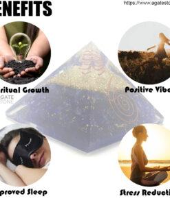 Violet Onyx Orgonite Pyramid 3