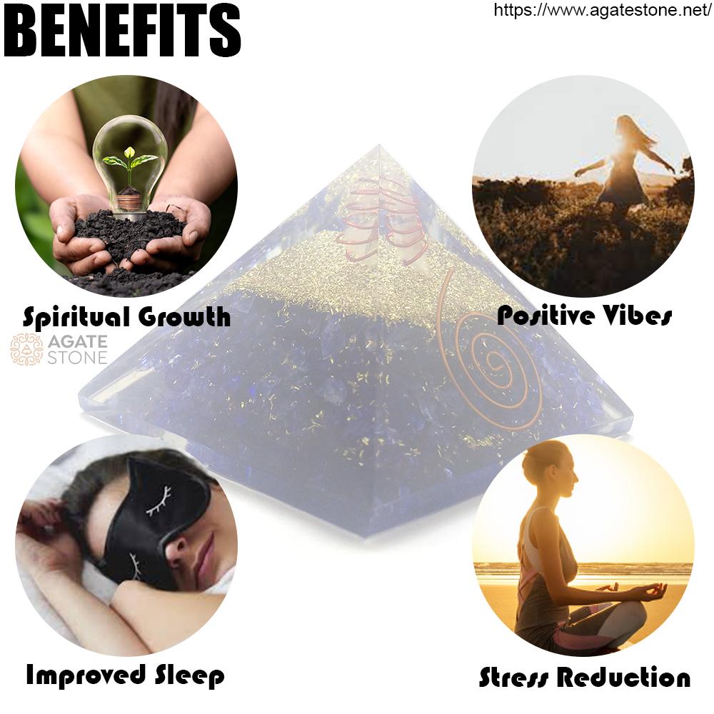 Violet Onyx Orgonite Pyramid 3 Violet Onyx Orgonite Pyramid 3