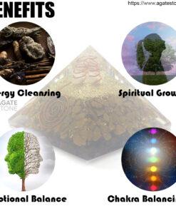 Yellow Camel Jasper Orgonite Pyramid 3